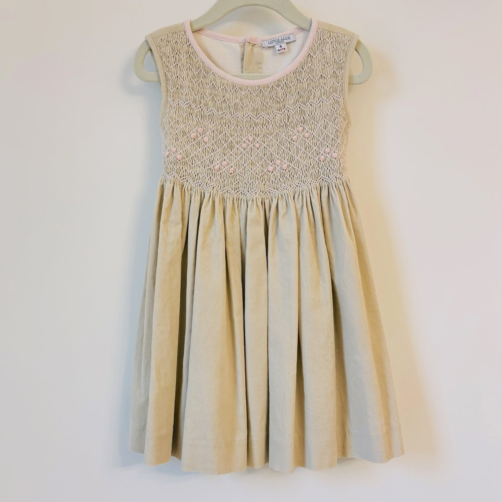 Little Alice Smocked Corduroy Dress
